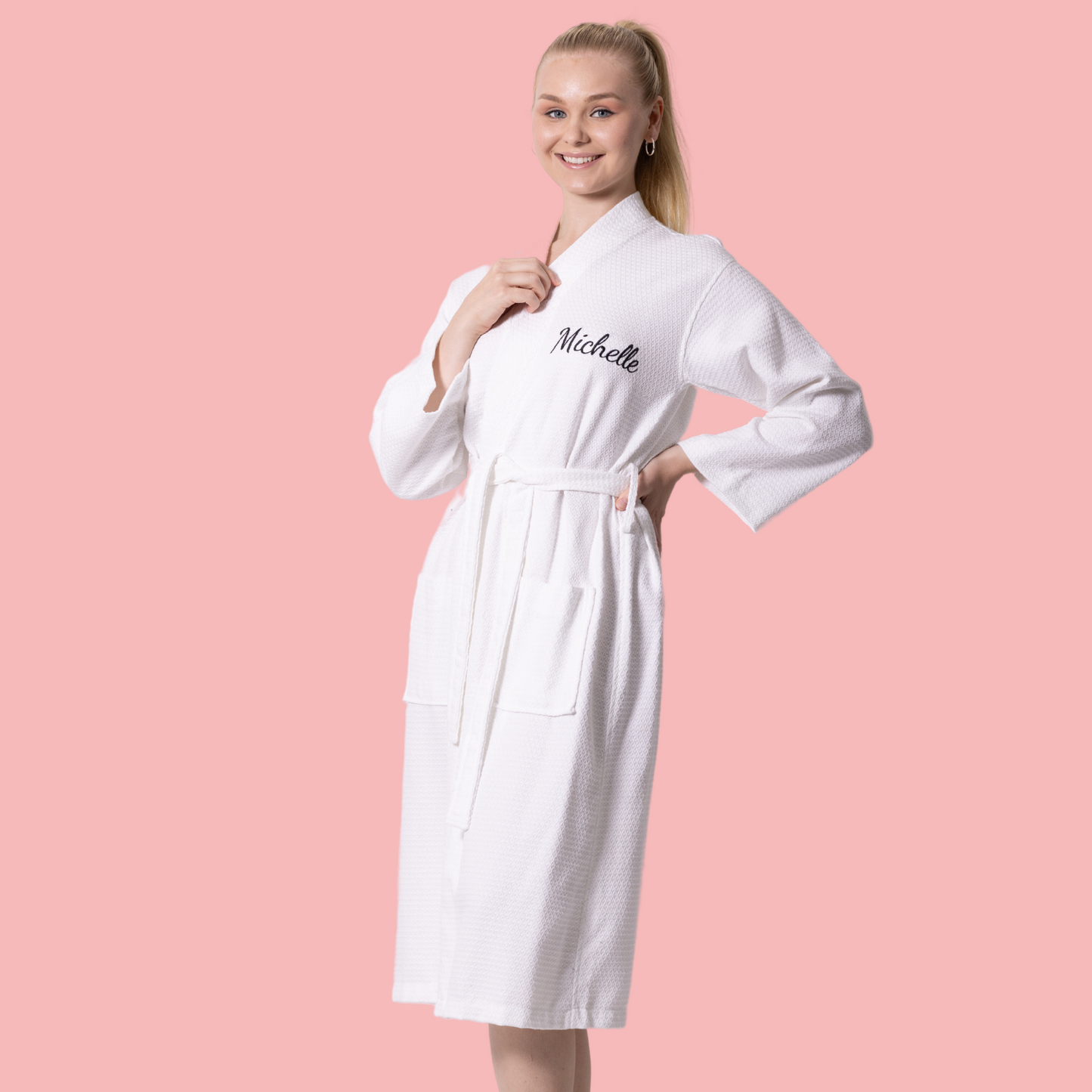 100% Cotton Long Unisex Bathrobe