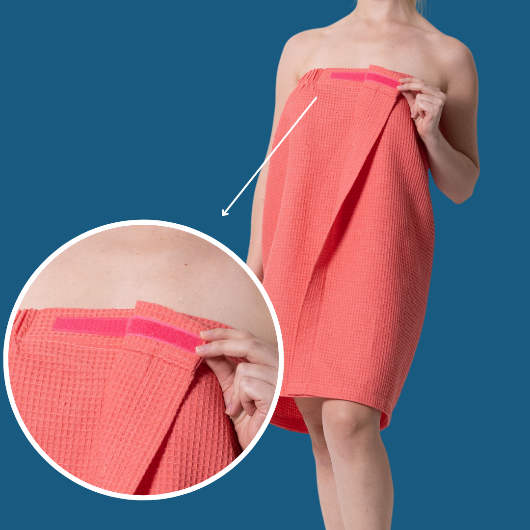 Waffle Spa Wrap for Women