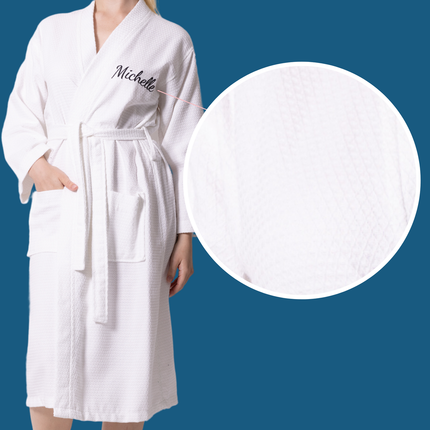 100% Cotton Long Unisex Bathrobe