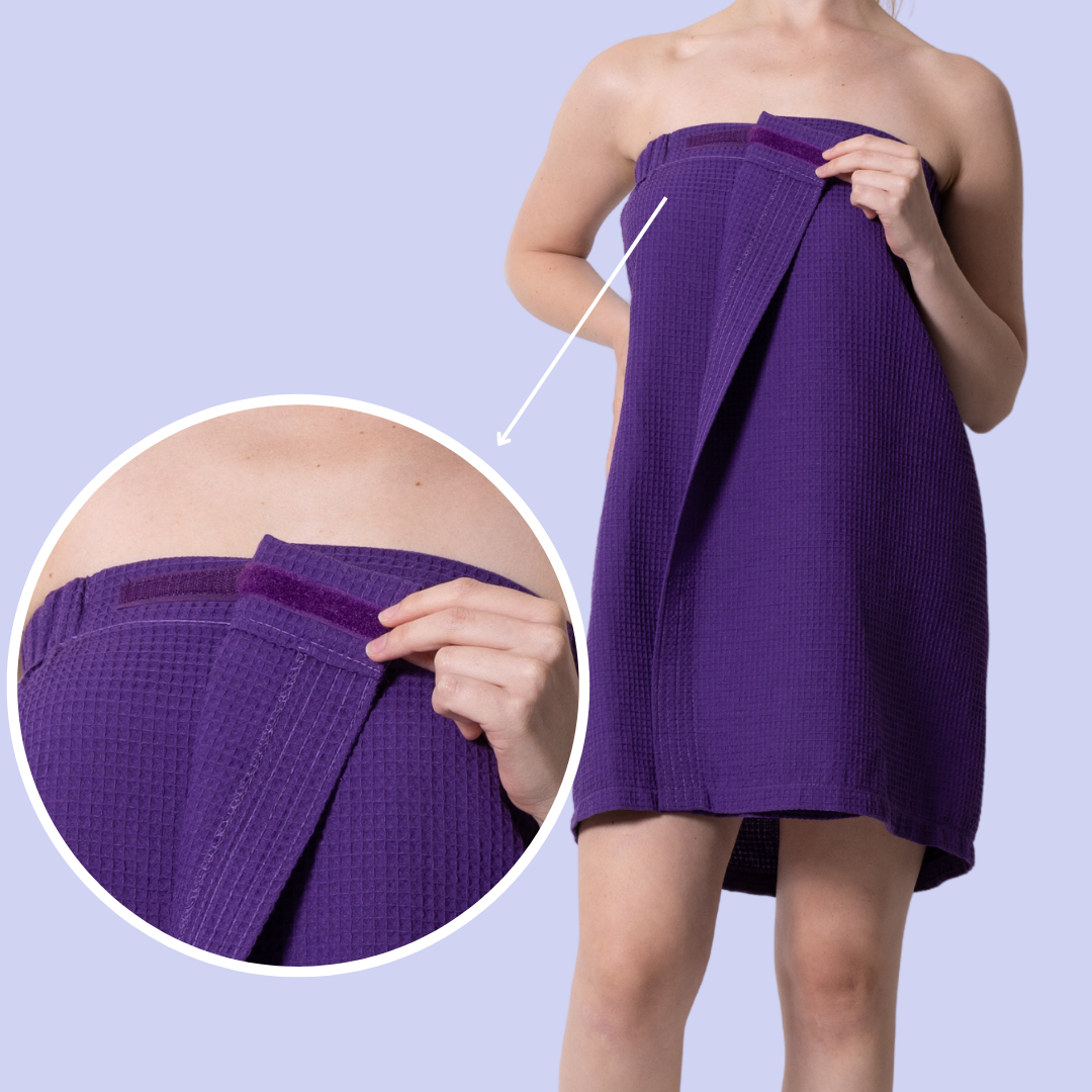 Waffle Spa Wrap for Women